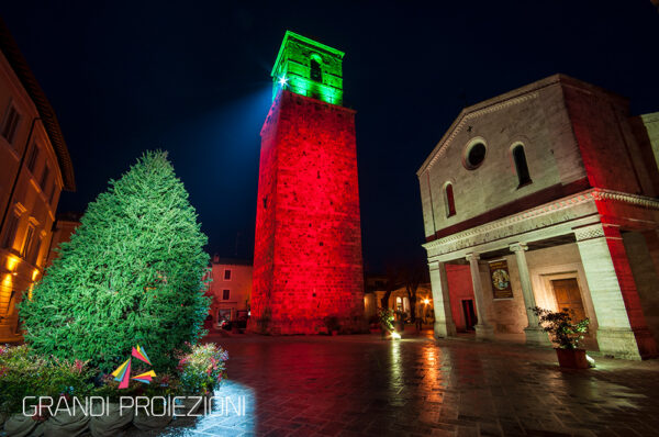 Illuminazione architetturale Torre Chiusi