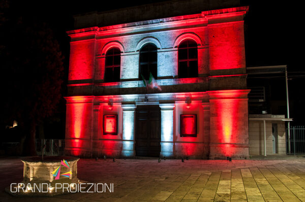 Illuminazione facciata comune Rapolano Terme
