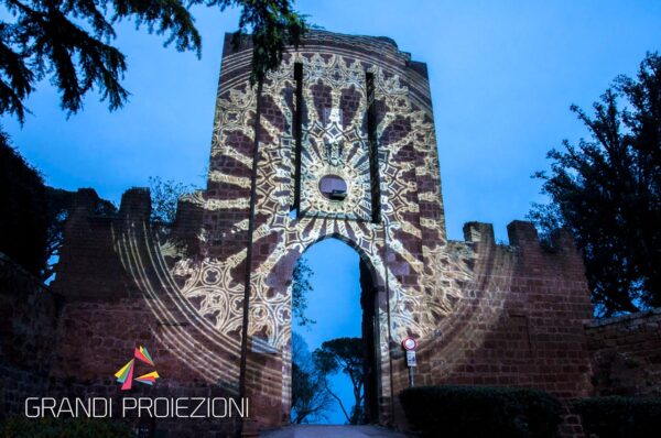 Proiezione Mapping Fortezza Albornoz Orvieto