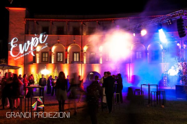 Proiezione logo EWPC Anfiteatro Arezzo