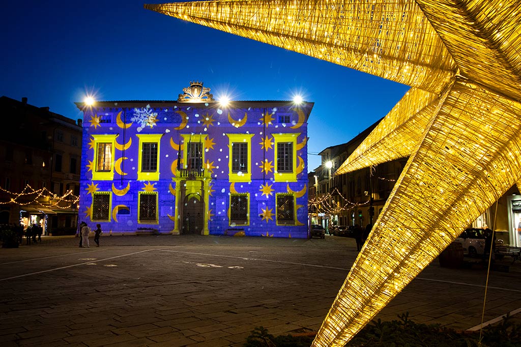 Proiezioni Natalizie Municipio Sarzana