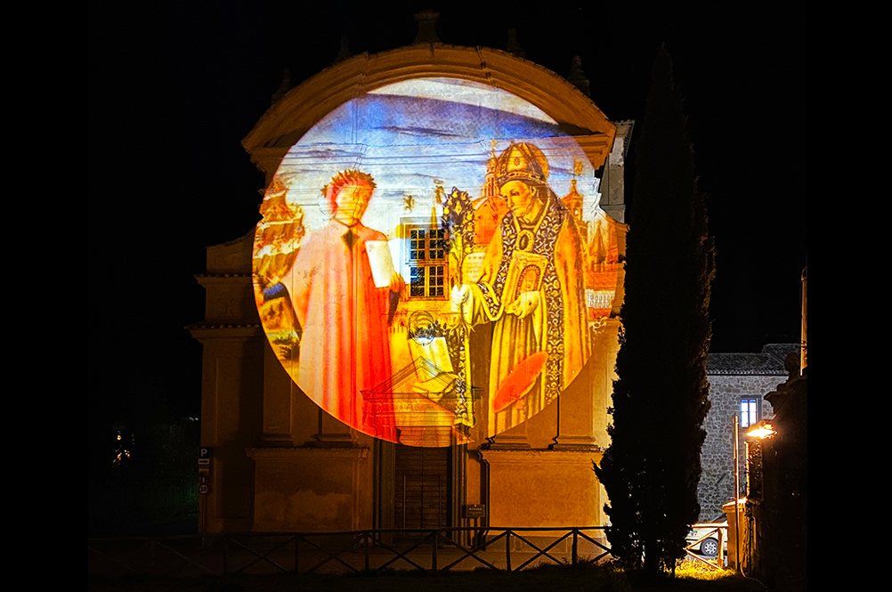 Proiezione Dante a Bagnoregio
